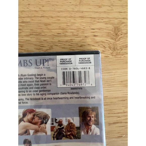 The Notebook DVD 2004 Romance Movie Ryan Gosling Rachel McAdams New Sealed - Picture 3 of 4